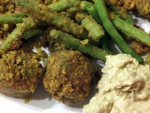 falafel and green beans