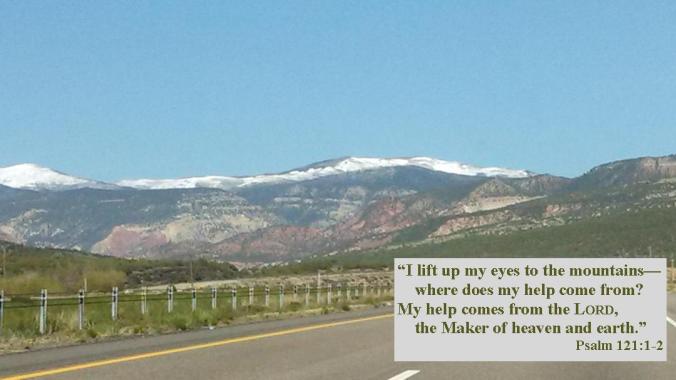 Lift my eyes to the mountains